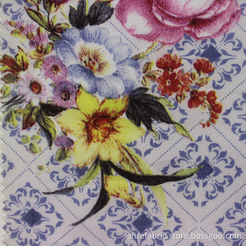 Customized Floral Printed 100 Cotton Lawn Fabric